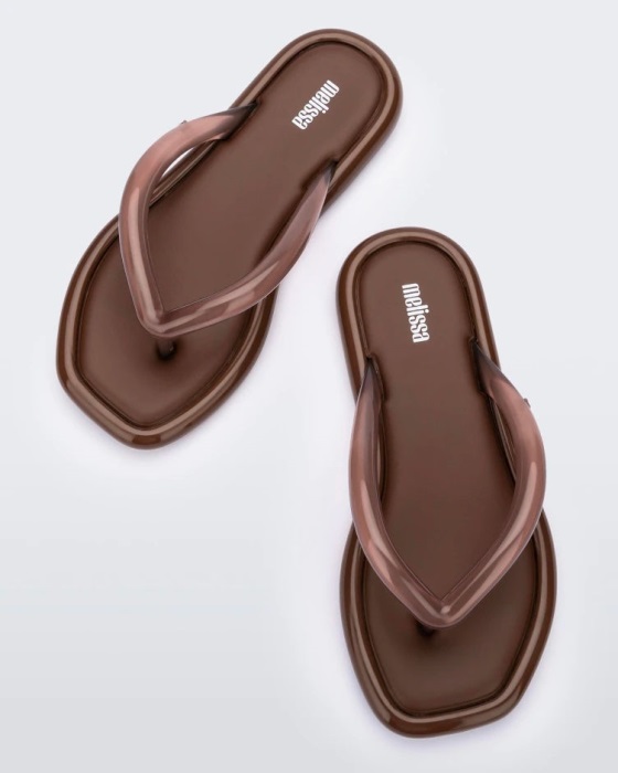 Melissa Airbubble Flip Flop Brown