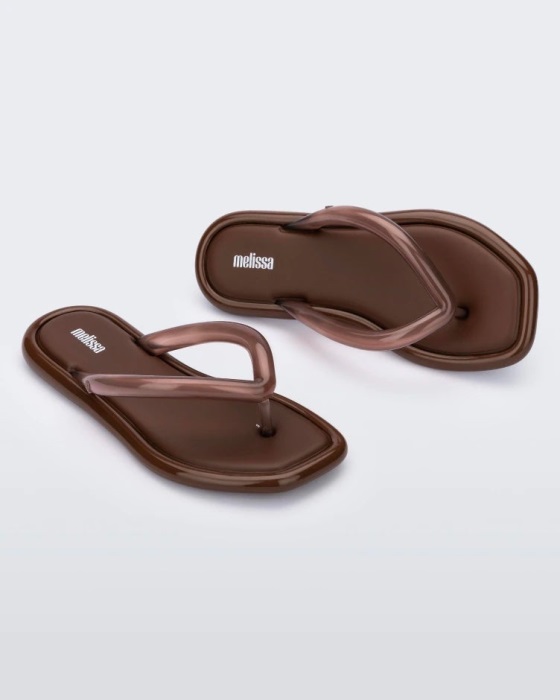 Melissa Airbubble Flip Flop Brown