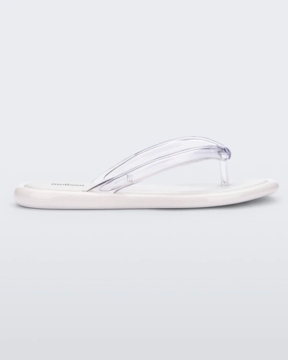 Melissa Airbubble Flip Flop White-Clear