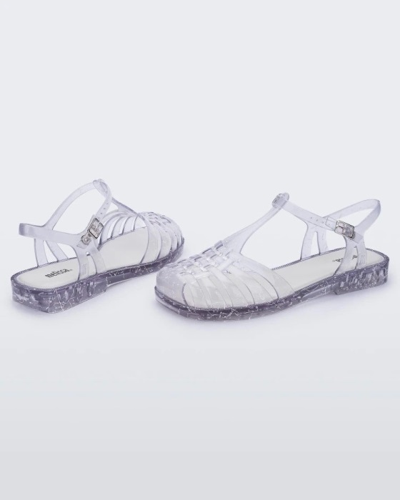 Melissa Aranha Quadrada II Clear-White