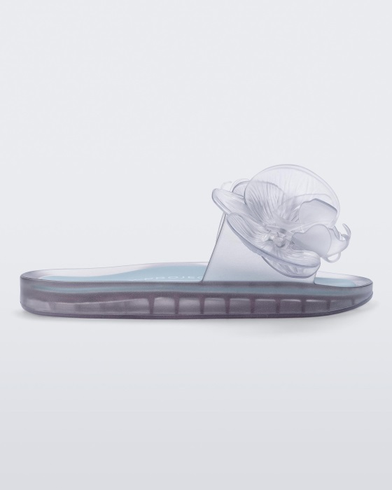 Melissa Beach Slide Flower Y/Project Clear