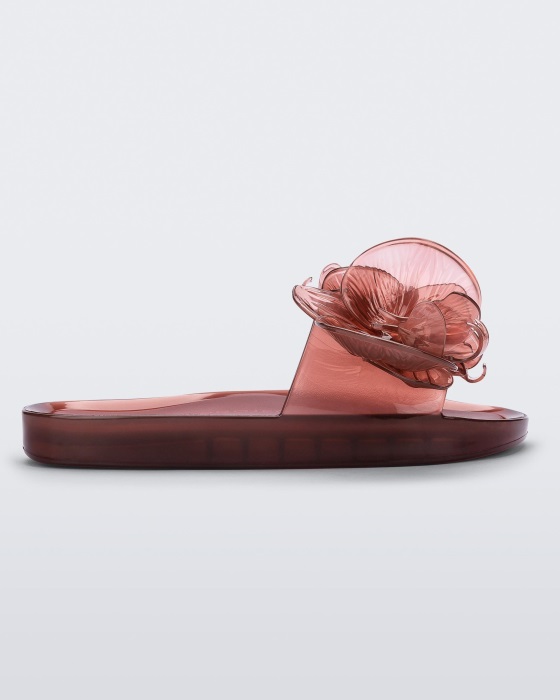 Melissa Beach Slide Flower Y/Project Red