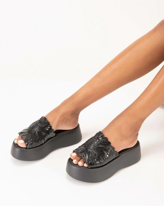 Melissa Becky Panc Isabela & Chica Capeto Slide Black