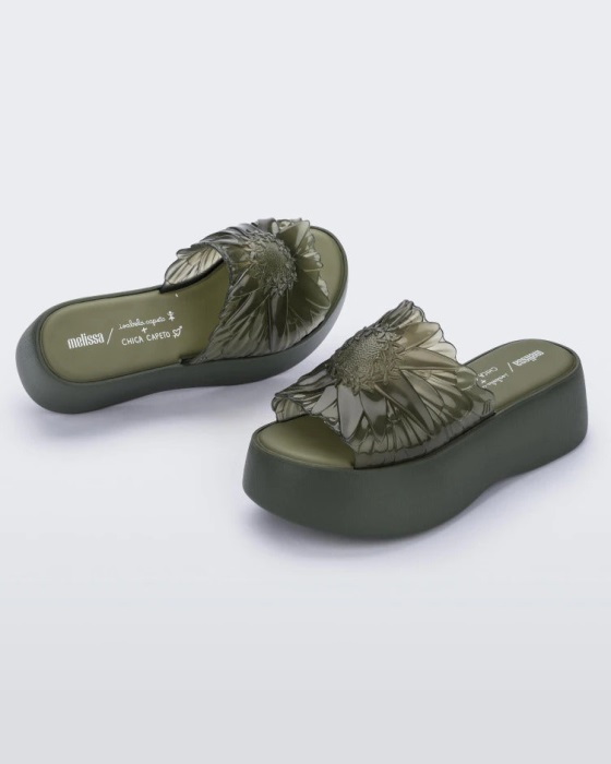 Melissa Becky Panc Isabela & Chica Capeto Slide Green