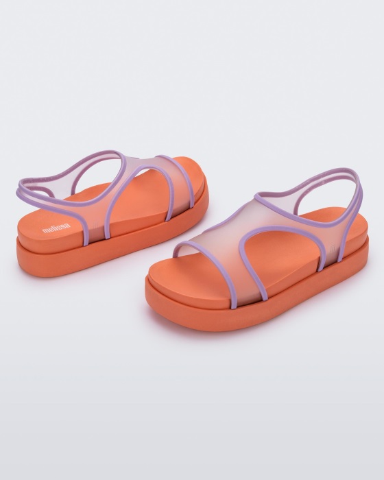 Melissa Bikini Platform Sandal Orange-Lilac