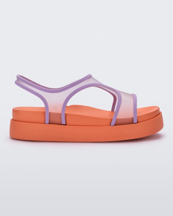 Melissa Bikini Platform Sandal Orange-Lilac