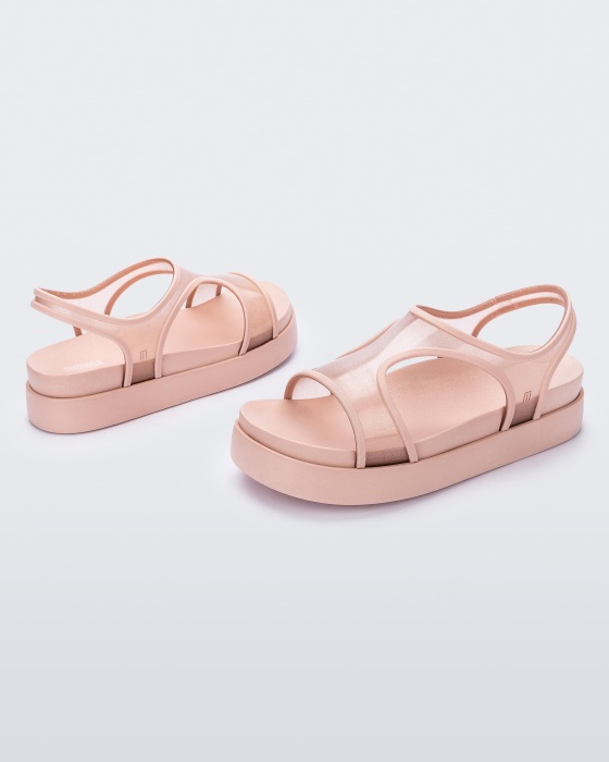 Melissa Bikini Platform Sandal Pink-Pink Glitter