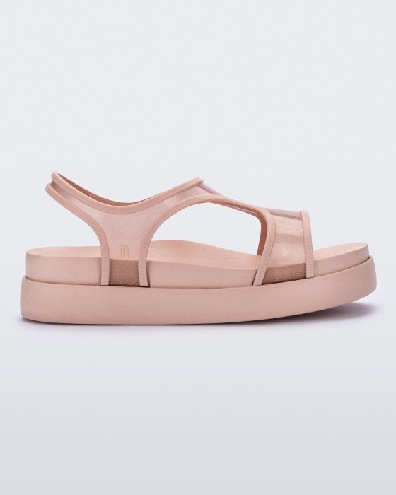 Melissa Bikini Platform Sandal Pink-Pink Glitter
