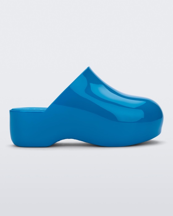 Melissa Bubble Simon Miller Clog Shiny Blue-Blue