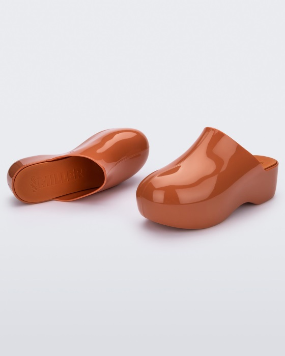 Melissa Bubble Simon Miller Clog Shiny Sepia Brown