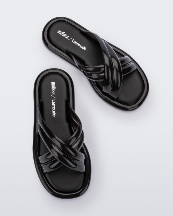 Melissa Cali Slide Larroude Black