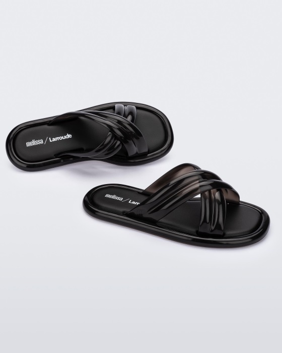 Melissa Cali Slide Larroude Black