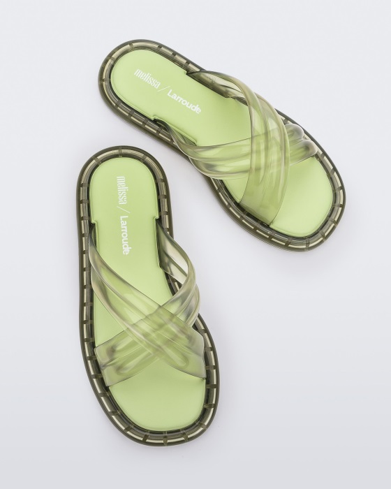 Melissa Cali Slide Larroude Green