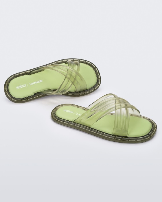 Melissa Cali Slide Larroude Green
