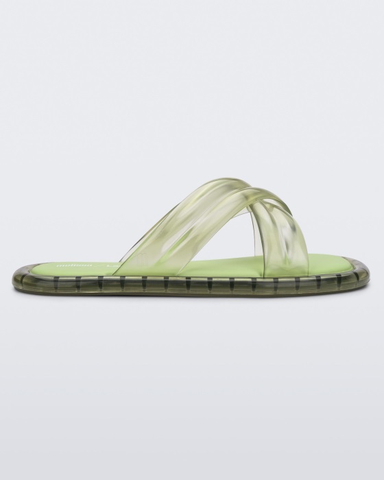 Melissa Cali Slide Larroude Green