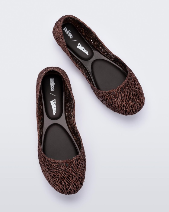 Melissa Campana Flow Flat Brown
