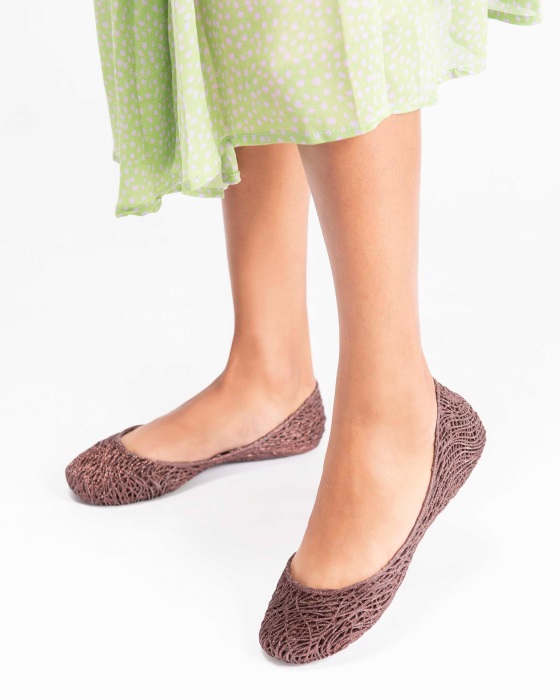 Melissa Campana Flow Flat Brown