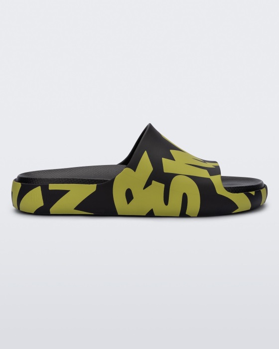 Melissa Cloud Simon Miller Slide Black-Kiwi Logo Scramble