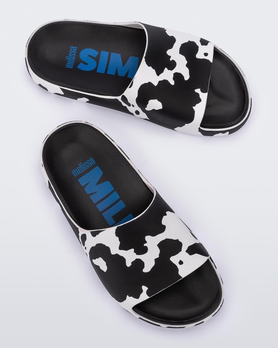 Melissa Cloud Simon Miller Slide Black-White Cow