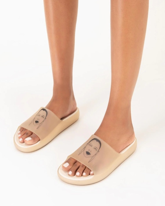 Melissa Cloud Tarsila Do Amaral Slide Beige