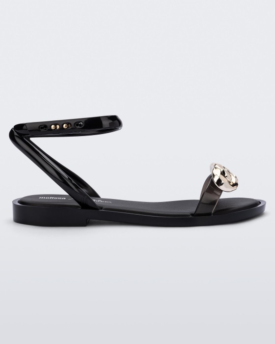 Melissa Dare Camila Coutinho Sandal Black-Gold