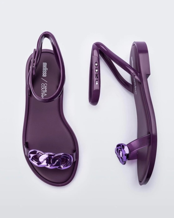 Melissa Dare Camila Coutinho Sandal Purple