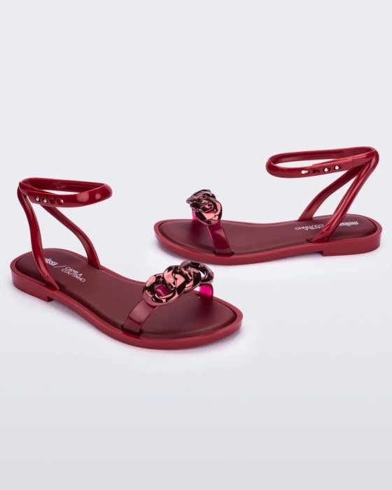Melissa Dare Camila Coutinho Sandal Red