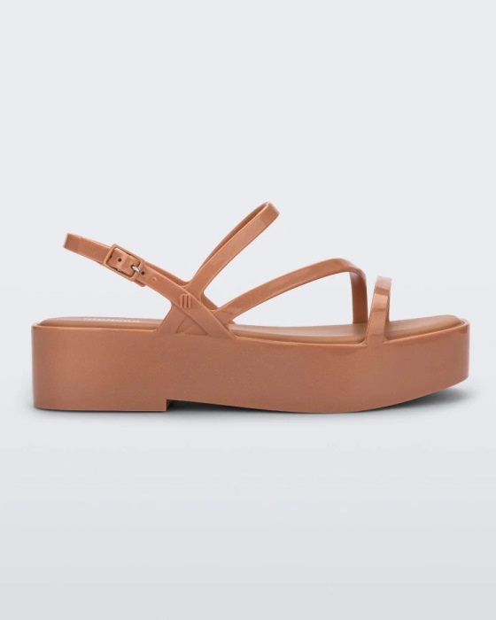 Melissa Essential Classy Sandal Platform Dark Beige
