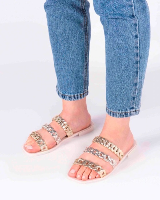 Melissa Feel Camila Coutinho Slide Beige