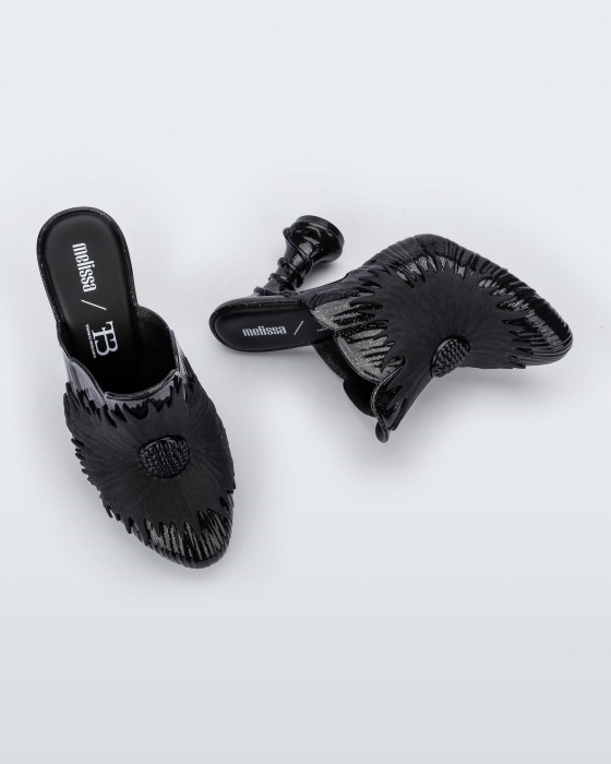 Melissa Joy Flower Thomas Benjamin Heel Black
