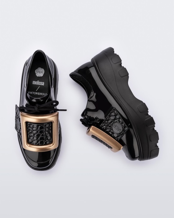 Melissa Kick Off Buckle Up Viktor & Rolf Black-Gold
