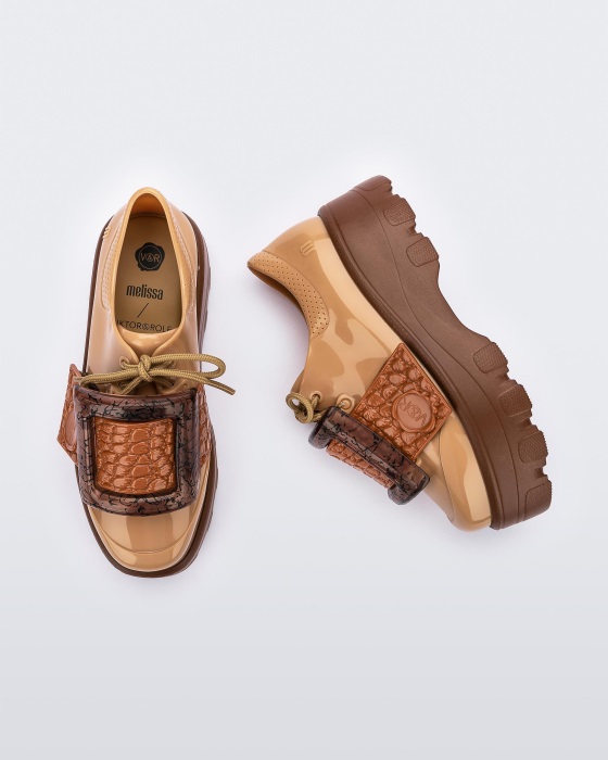 Melissa Kick Off Buckle Up Viktor & Rolf Brown-Beige