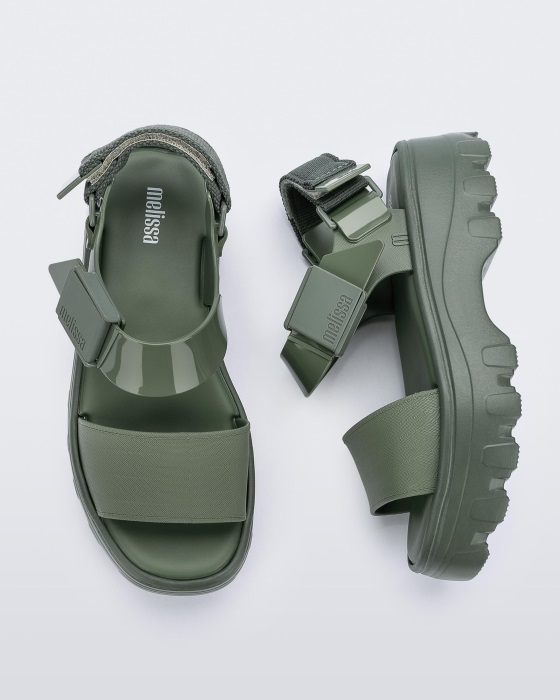 Melissa Kick Off Sandal Platform Green