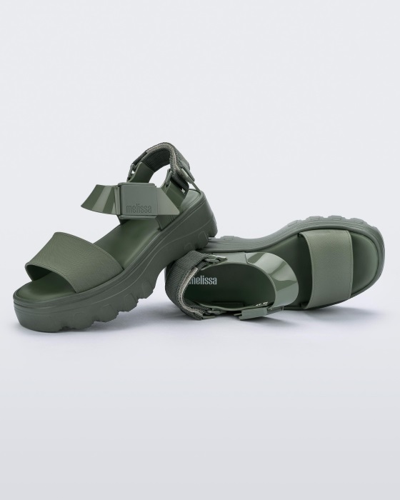 Melissa Kick Off Sandal Platform Green