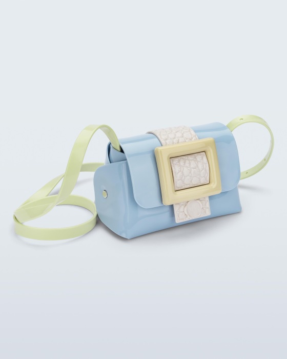 Melissa Mini Cross Bag Buckle Up Viktor & Rolf Blue-Green-Yellow
