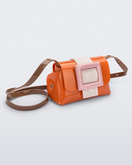 Melissa Mini Cross Bag Buckle Up Viktor & Rolf Orange-Pink