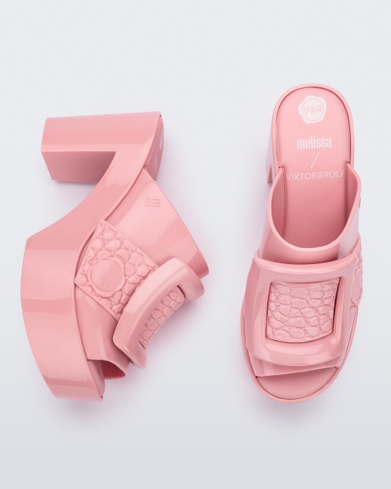 Melissa Mule Buckle Up Viktor & Rolf Pink