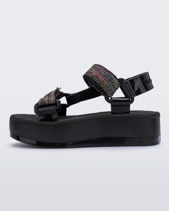 Melissa Papete Platform Rider Sandal Black
