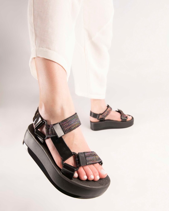 Melissa Papete Platform Rider Sandal Black