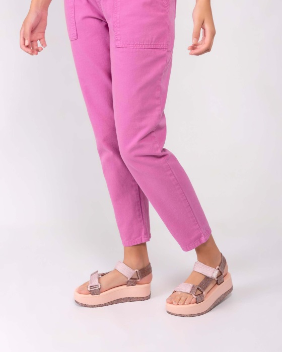Melissa Papete Platform Rider Sandal Pink