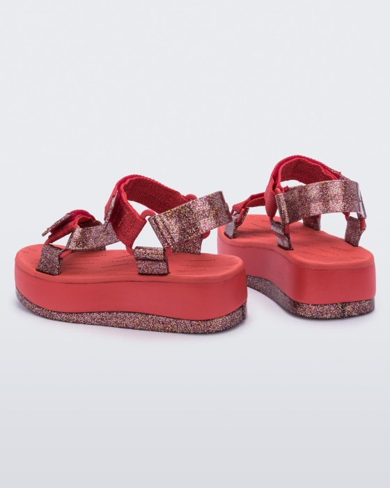 Melissa Papete Platform Rider Sandal Red