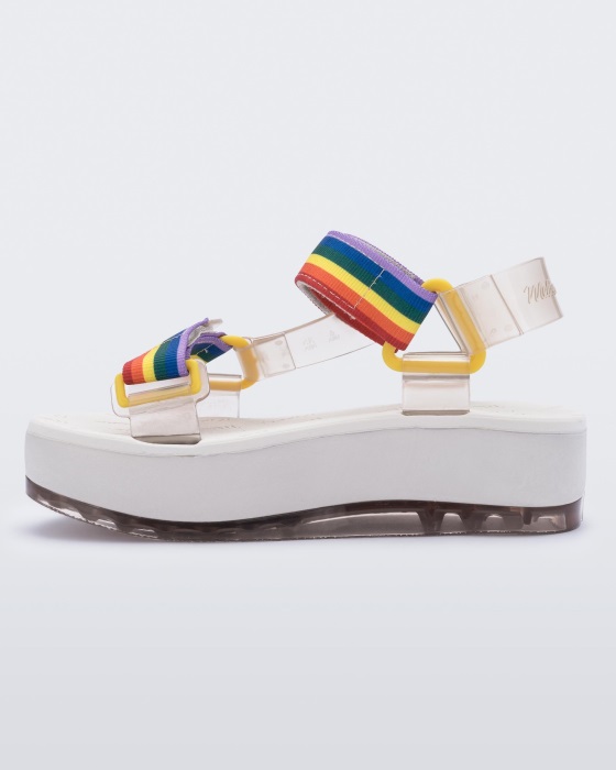 Melissa Papete Platform Rider Sandal White