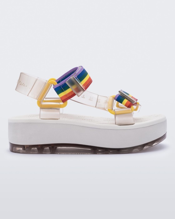 Melissa Papete Platform Rider Sandal White