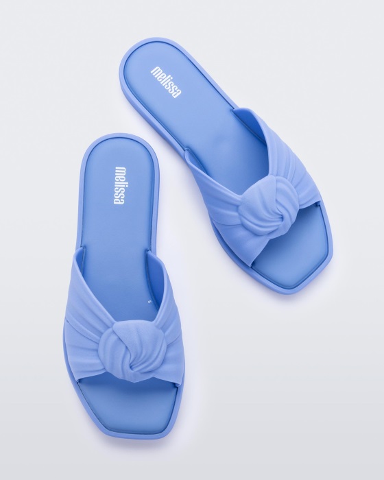 Melissa Plush Slide Blue
