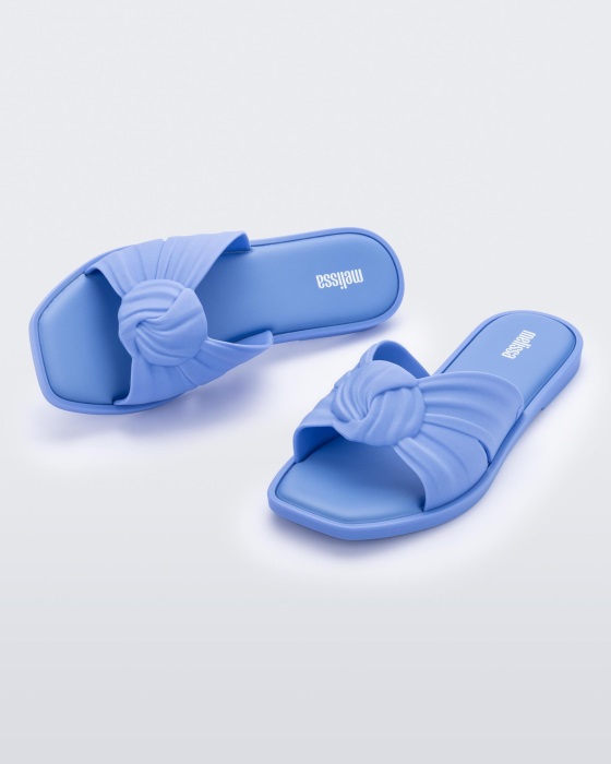 Melissa Plush Slide Blue
