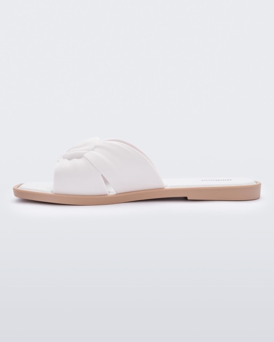 Melissa Plush Slide White