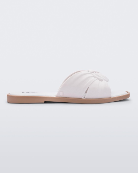 Melissa Plush Slide White
