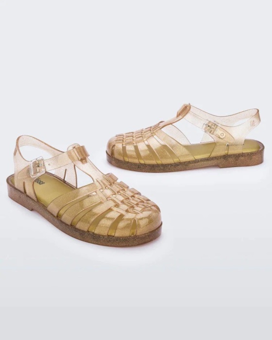 Melissa Possession Glitter Sandal Beige Glitter
