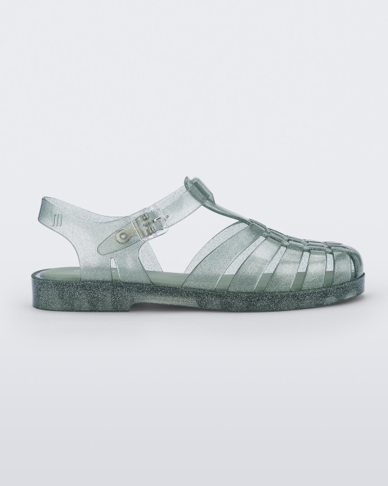 Melissa Possession Glitter Sandal Green Glitter
