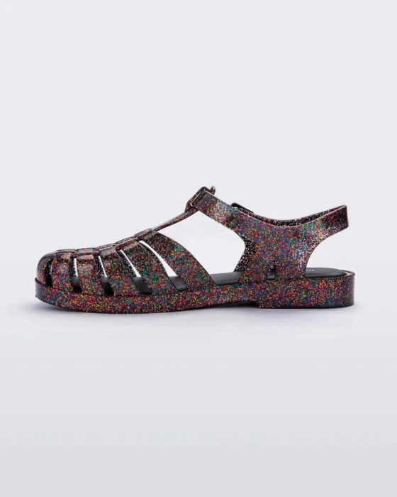 Melissa Possession Glitter Sandal Mixed Glitter Glass